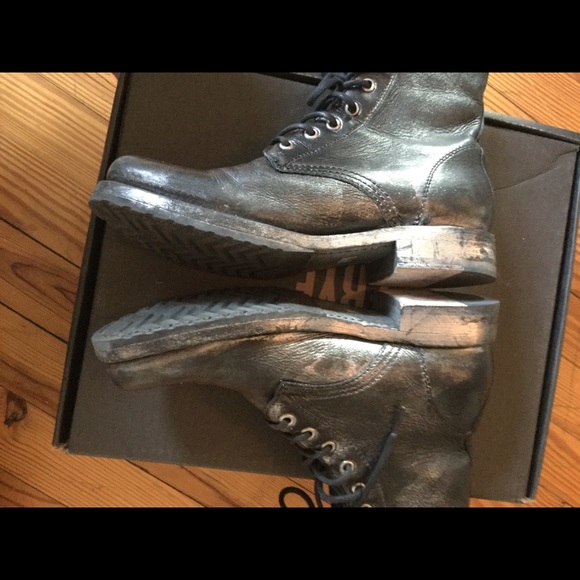 Frye Metallic Combat boots - Picture 2 of 8